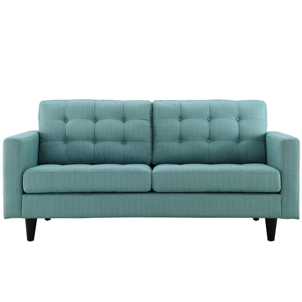 Blue Fabric Armchair Loveseat and Sofa Set O793
