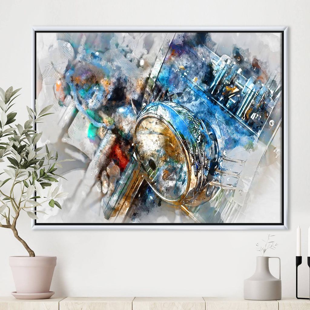 Framed Canvas Art Print 20 in. Wide x 12 in. High Gold D660256