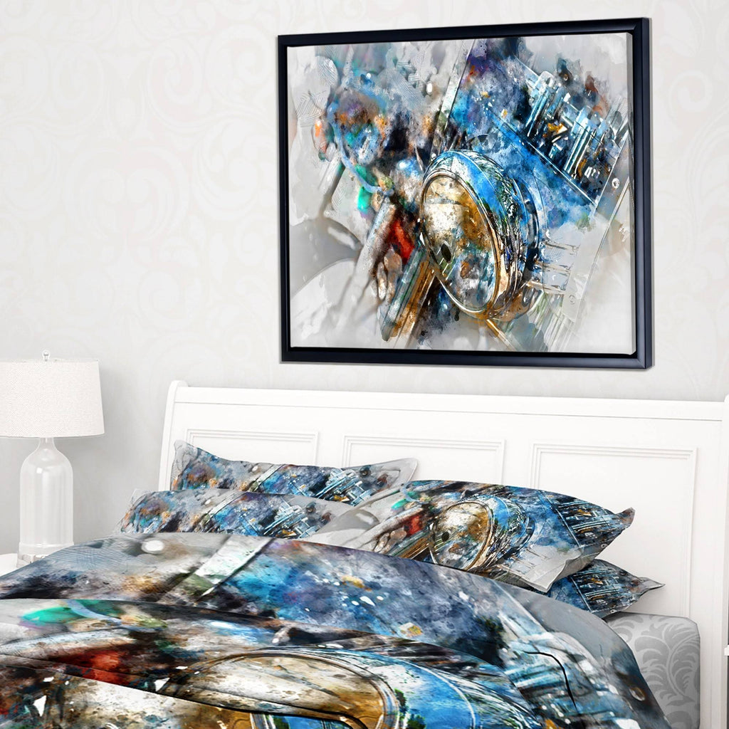 Framed Canvas Art Print 20 in. Wide x 12 in. High Gold D660256