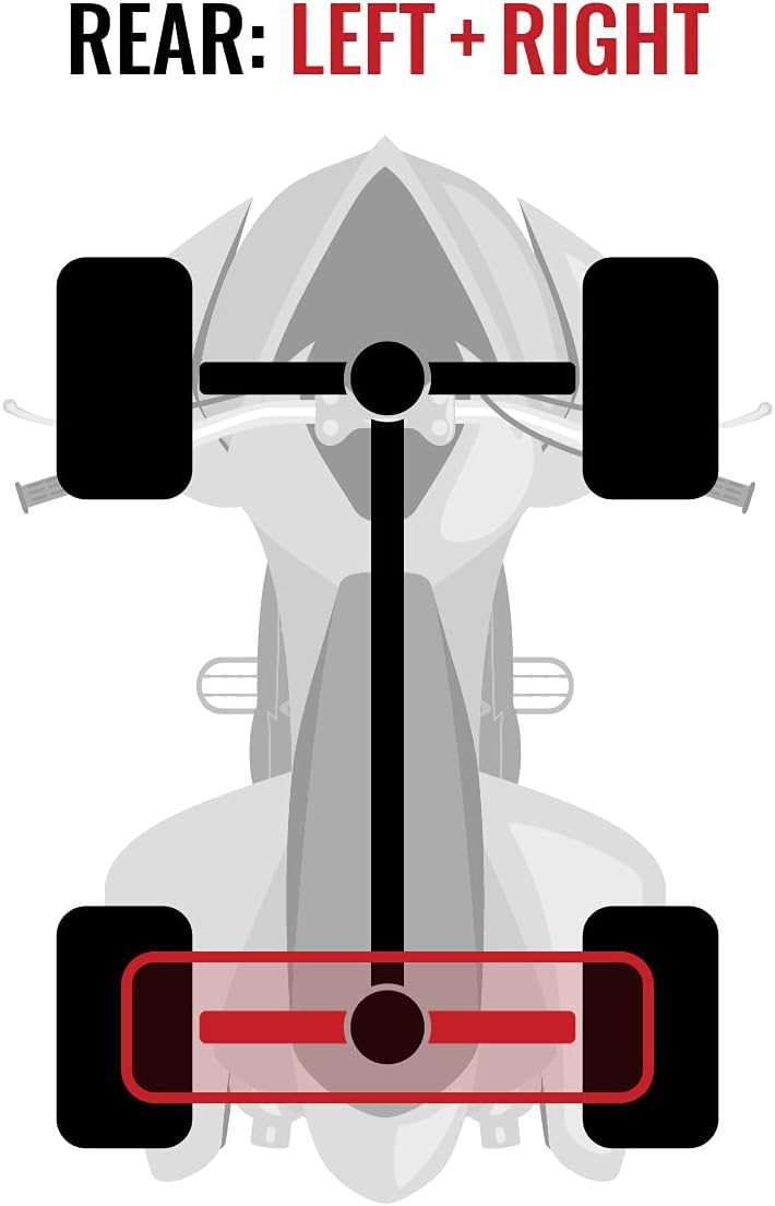Rear Left Right Axles Pair for Can-Am Maverick 1000 4X4 I450