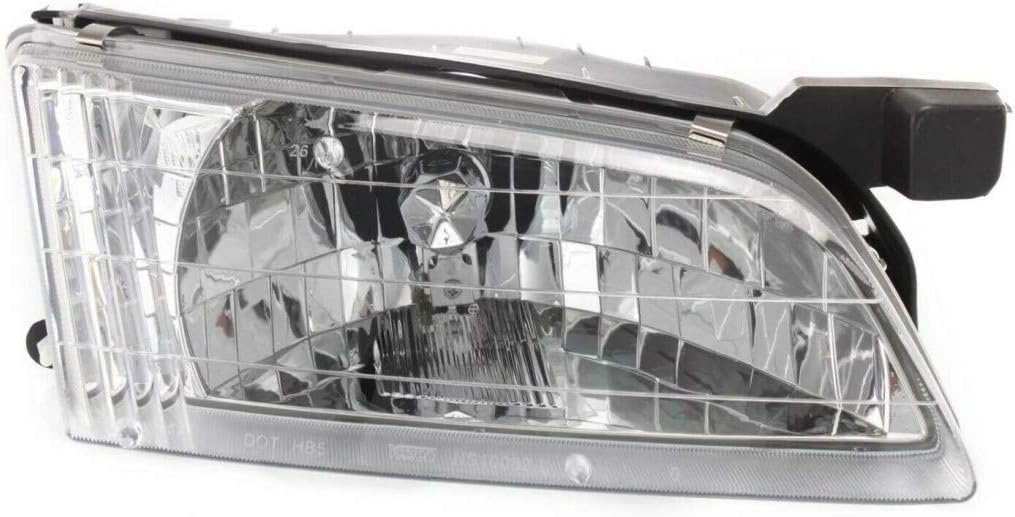 Headlight Assembly for Nissan Altima 1998 1999 Passenger Side Halogen Pack of 2 B37086
