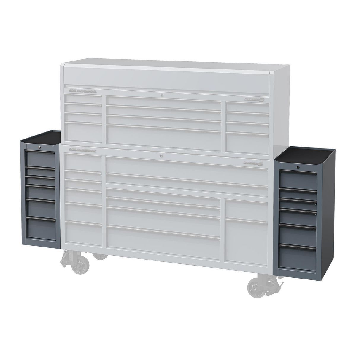 15 in. Slate Gray End Cabinet M193211