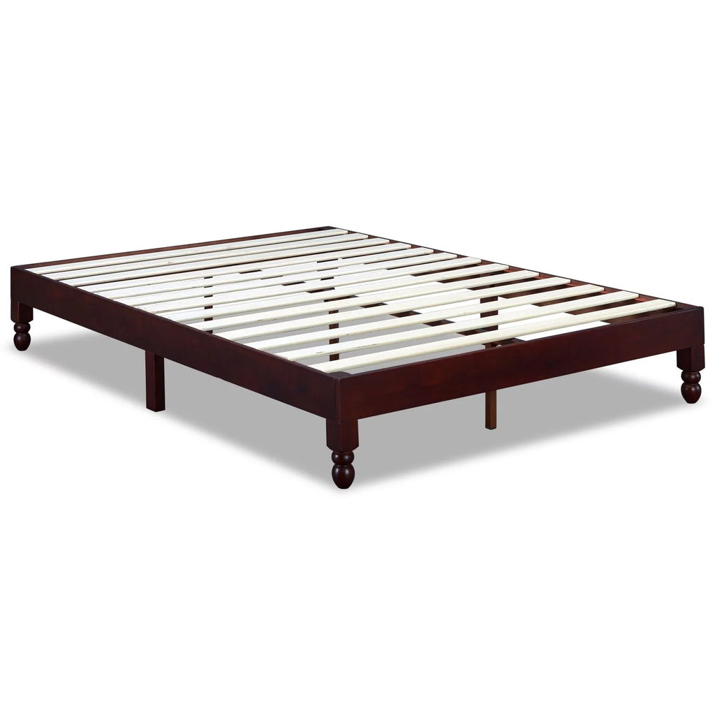 Full Size 12 Inch Solid Wood Platform Bed with Under Bed Storage A566109