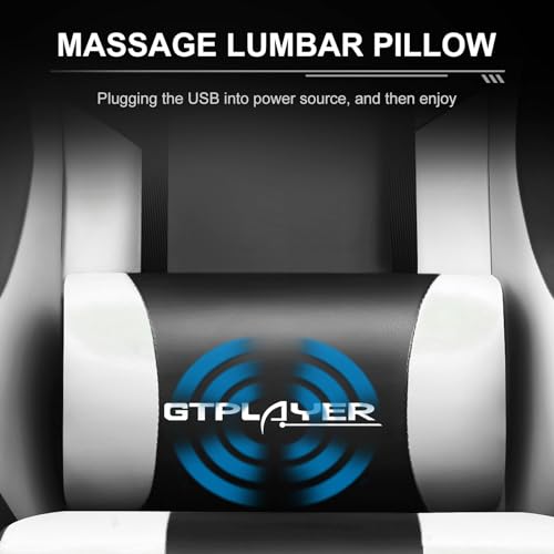 Gaming Chair with Footrest and Lumbar Support Y1591
