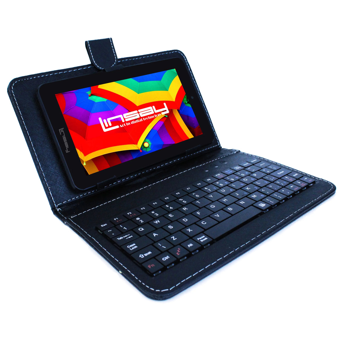 7" Tablet Quad Core 2GB RAM 64GB Storage Android 13 Black E766