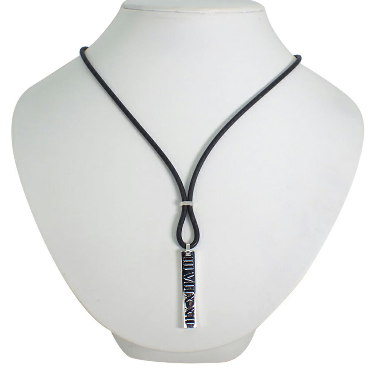 925 Rubber Atlas Bar Pendant U506411