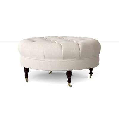 Black Walnut Brass Cocktail Ottoman D3623