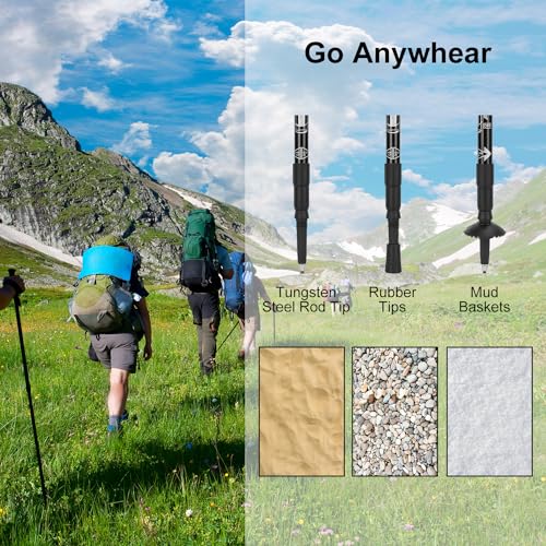 2 Pack Lightweight Aluminum Trekking Poles O27599