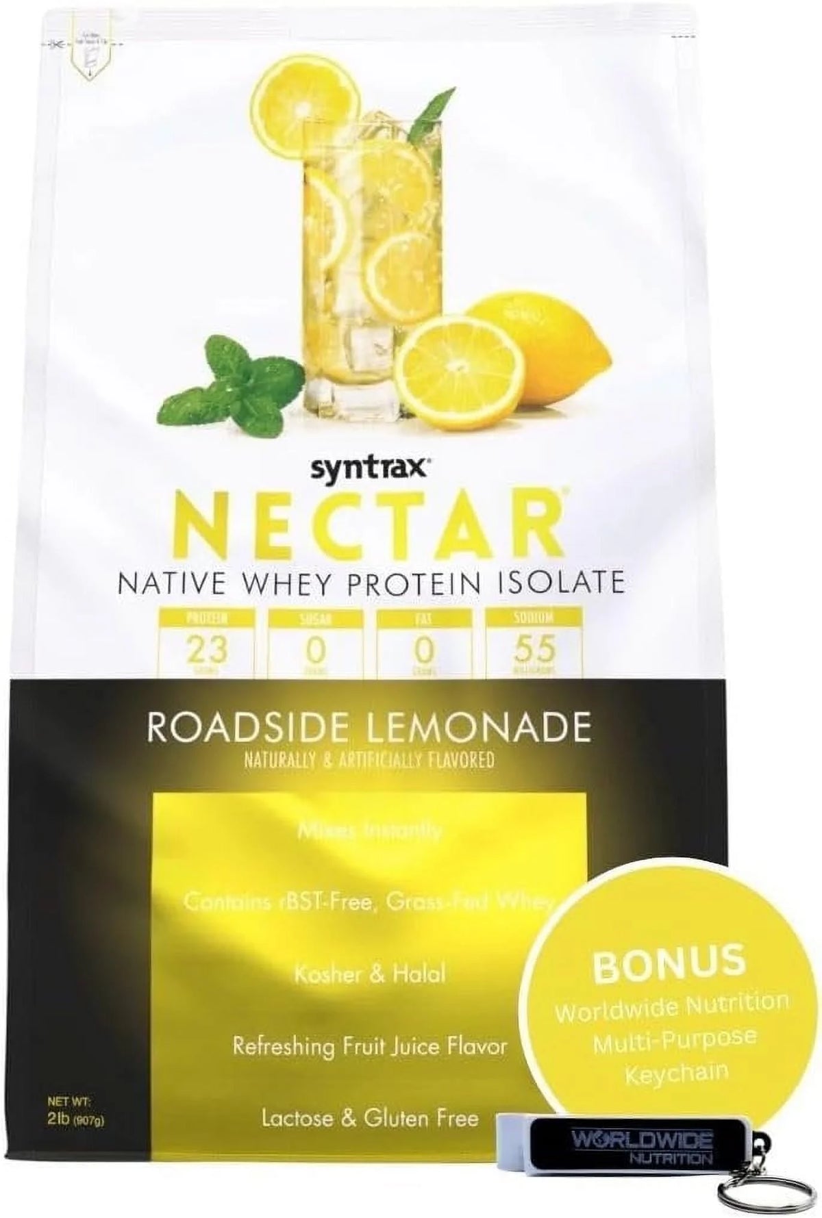 Whey Protein Isolate Powder Lemonade 2 lbs T332