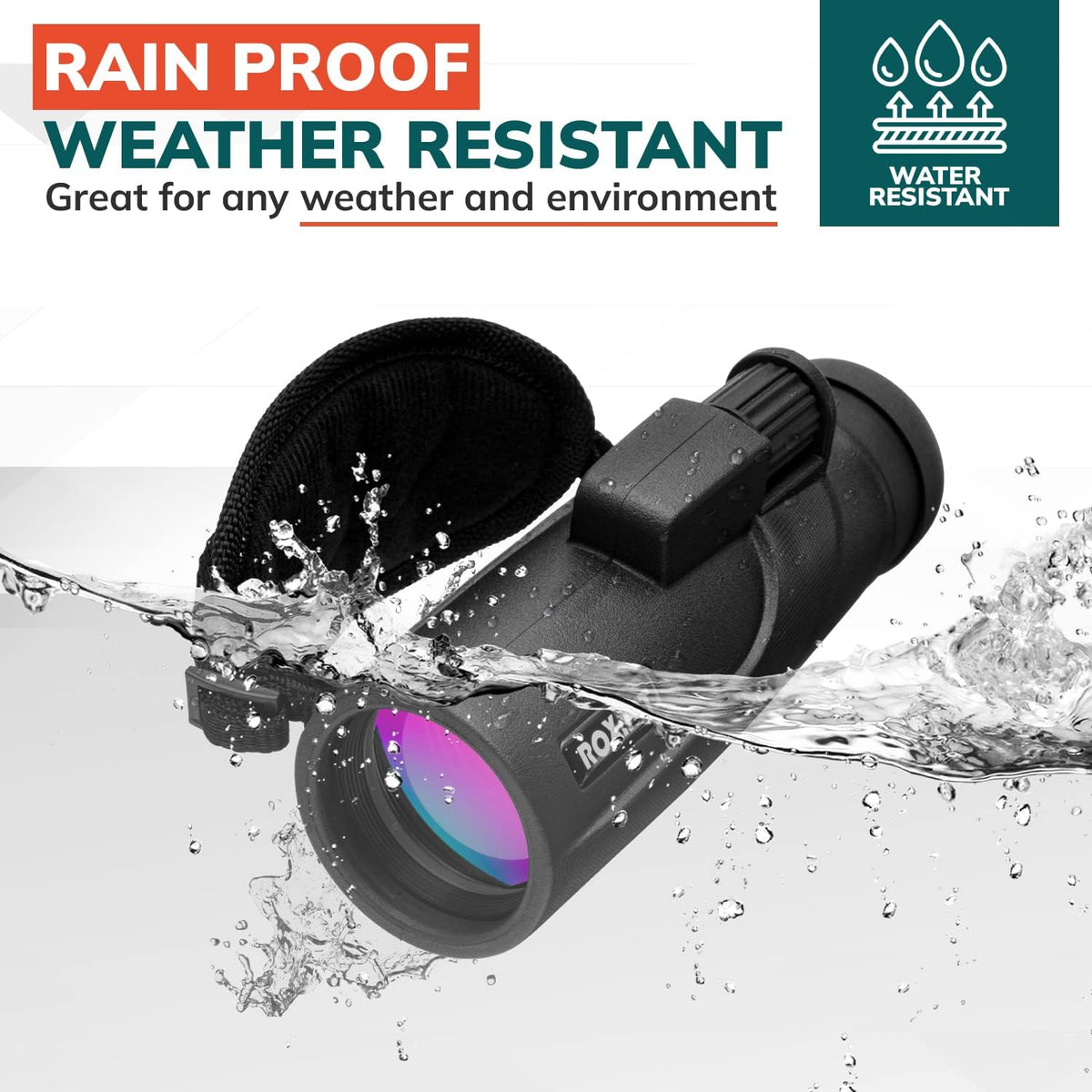 10x42 High Definition BAK4 Prism Monocular Telescope Z61529