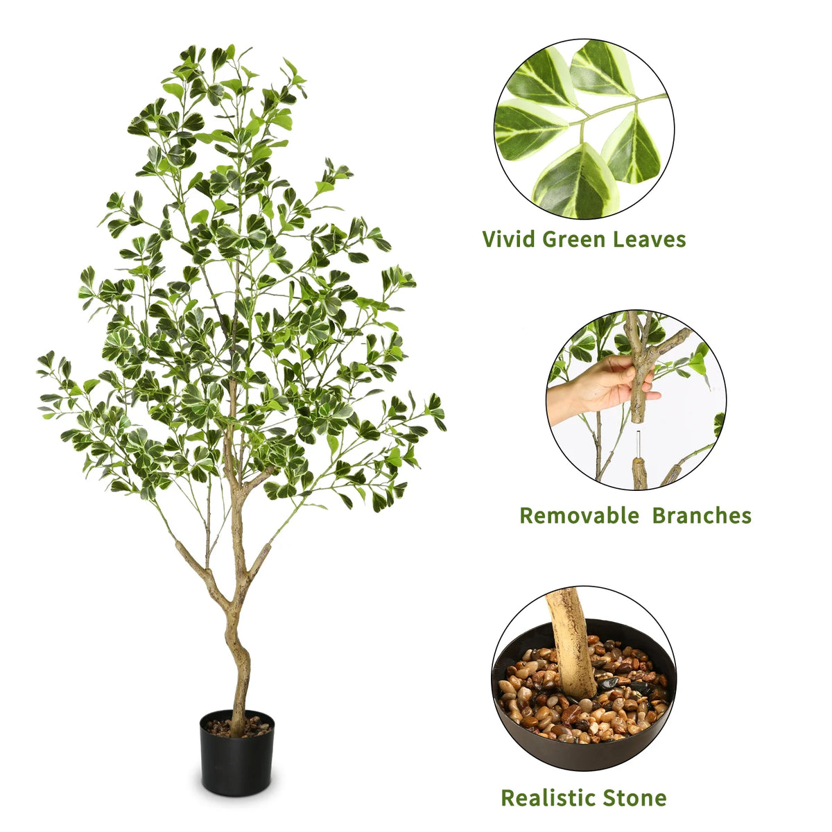 4.9Ft Artificial Ficus Tree in Pot R259