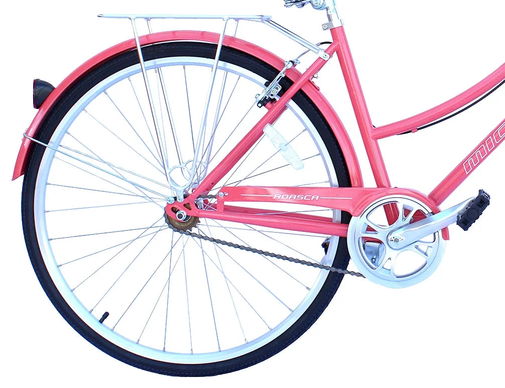 Lavender 700C City Bike with Back Rack Y68621