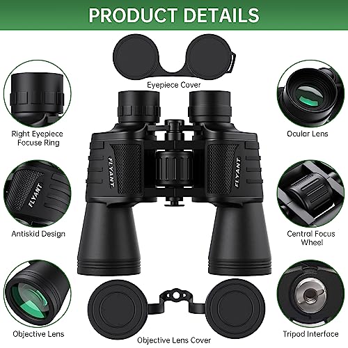 20x50 Waterproof Compact Binoculars with Carrying Bag C142