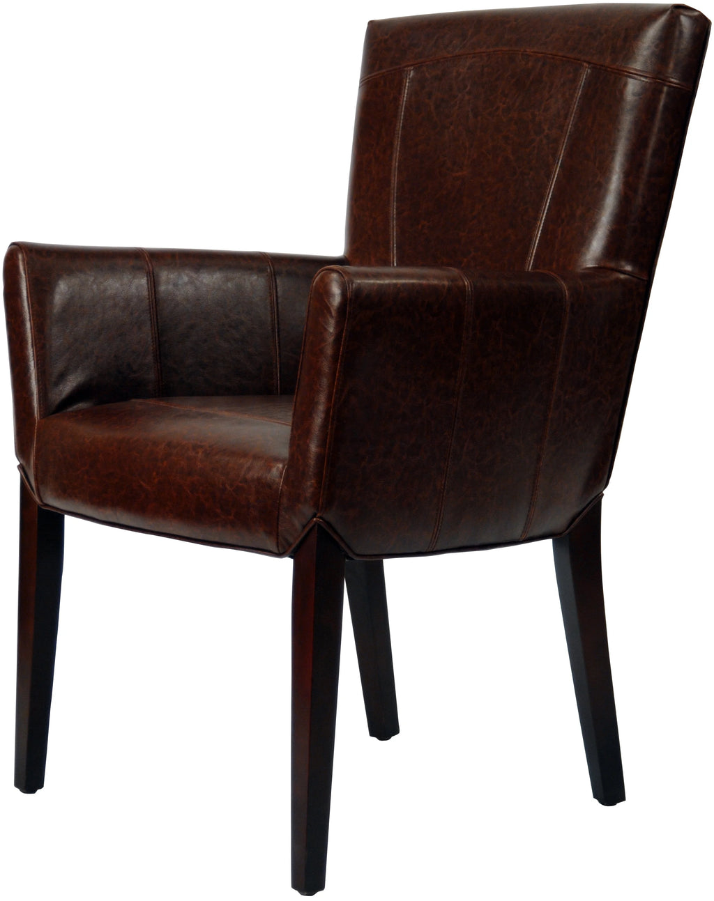 Brown Leather Arm Chair O9752