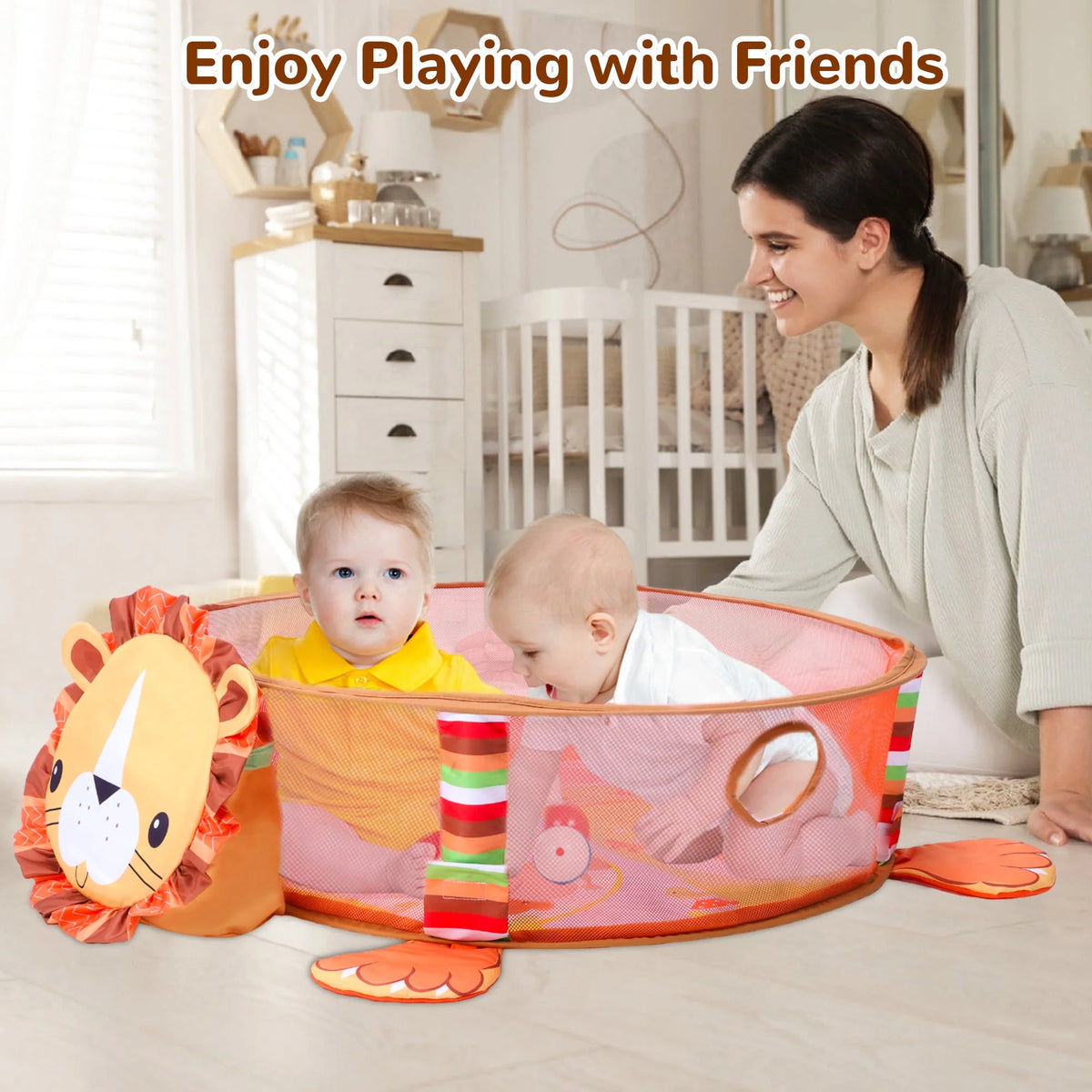 Baby Play Mat with 4 Hanging Toys 30 Balls Y430945