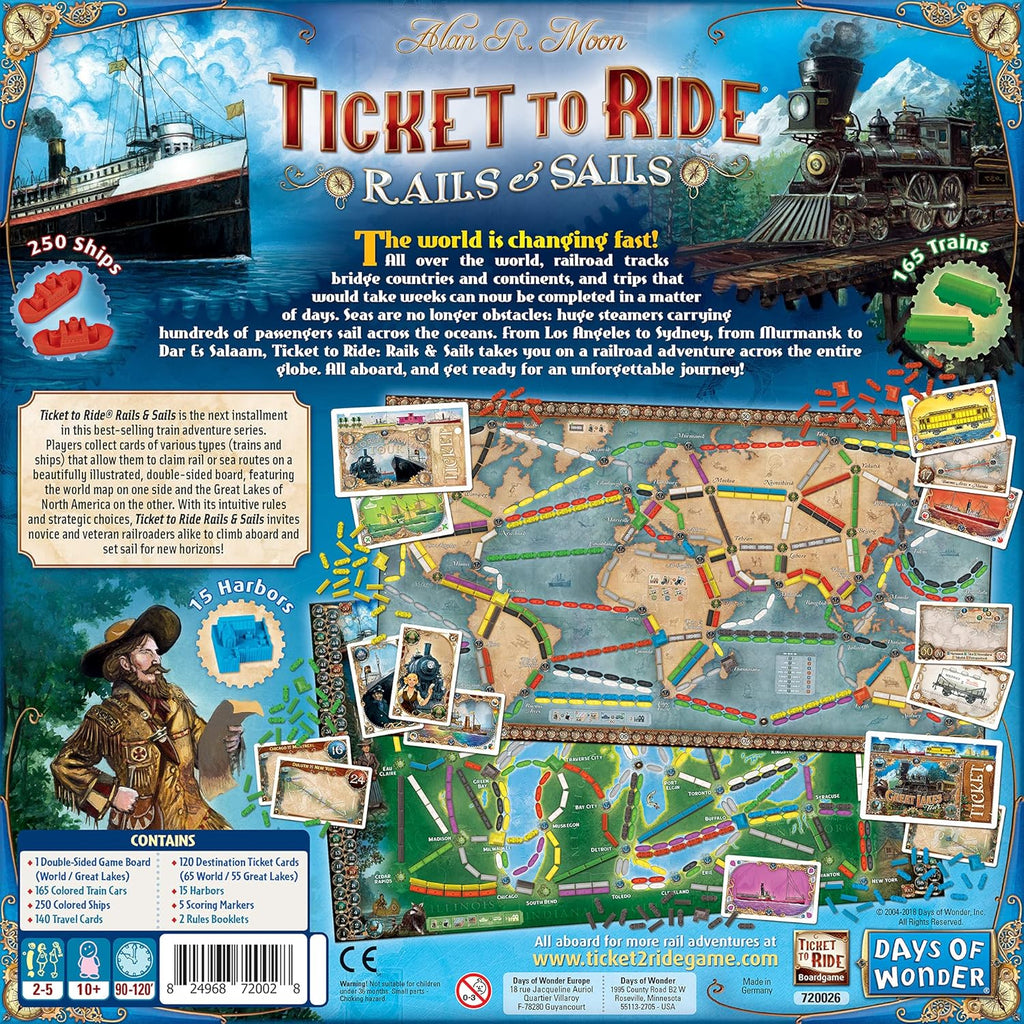 Ticket to Ride Rails & Sails Board Game L13108