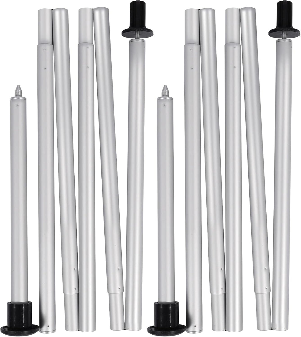 Adjustable Aluminum Tarp Poles Set of 2 B64161
