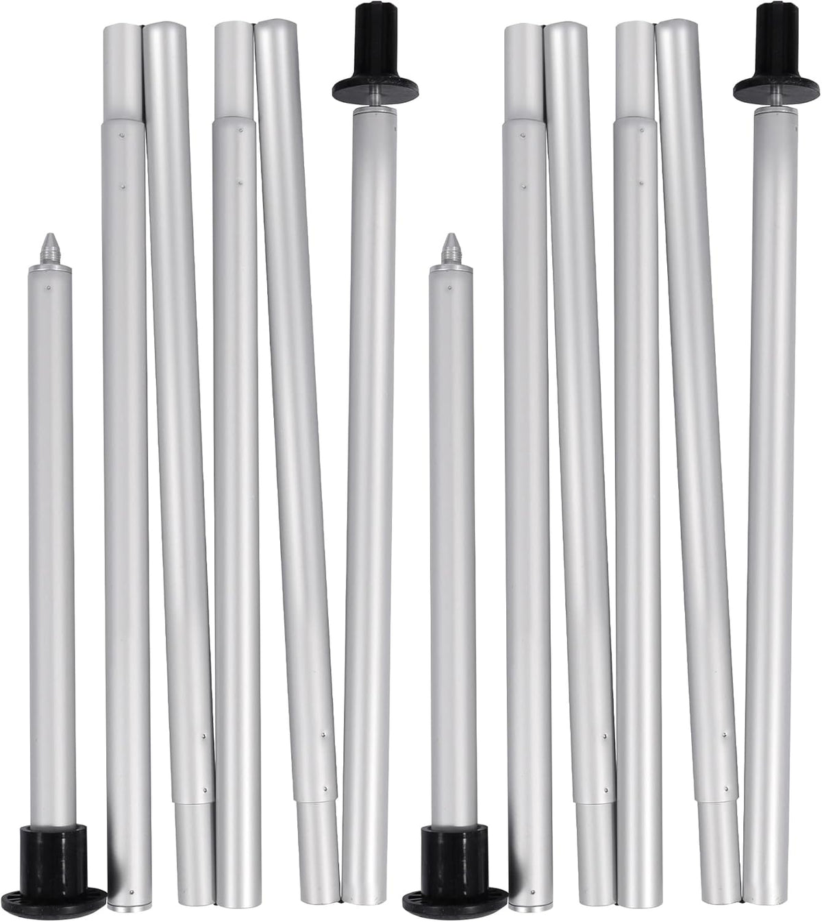 Adjustable Aluminum Tarp Poles Set of 2 B64161