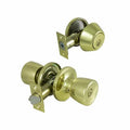Polished Brass Keyed Entry and Single Cylinder Deadbolt 6 Way Latch (Case of 2) S21022