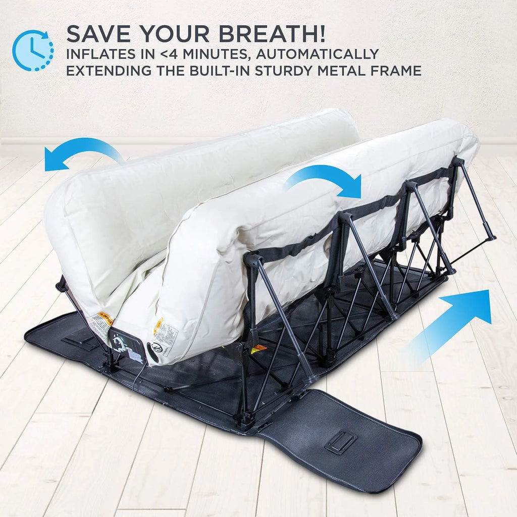 Self Inflating Twin Air Mattress with Built In Pump Y64063