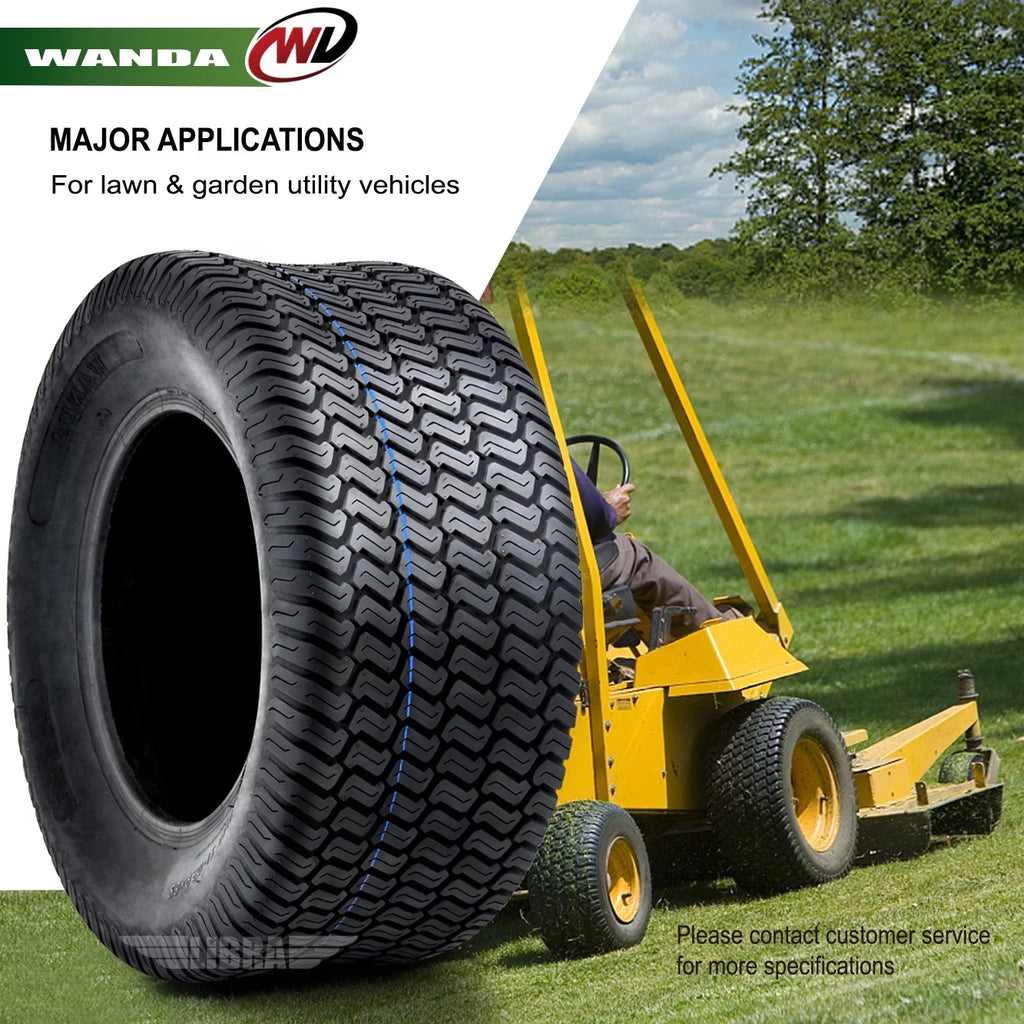 Set of 4 Lawn Mower Turf Tires 15x6-6 Front & 20x10-8 Rear J8375