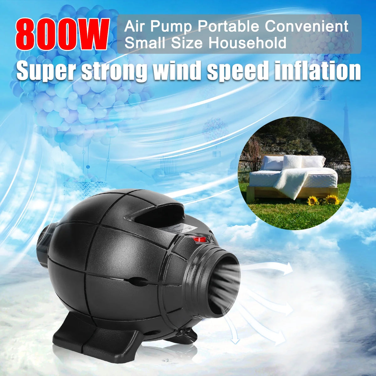 800W Electric Air Pump Inflator C914