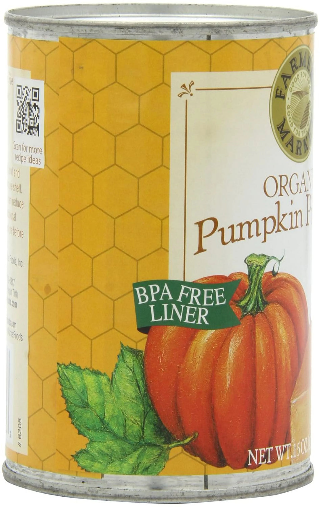Organic Canned Pumpkin Pie Mix 15-Ounce Cans Pack Of 12 L694