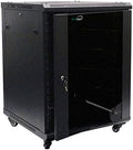 15U Wall Mount Audio Video Rack Cabinet with Glass Door S1930