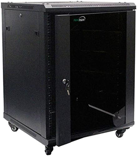 15U Wall Mount Audio Video Rack Cabinet with Glass Door S1930