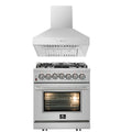 30 Dual Fuel Range and Range Hood N741