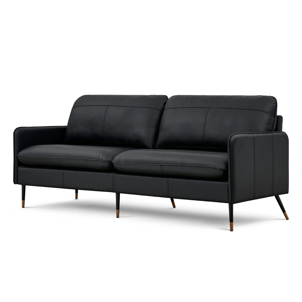 79" Genuine Leather 3 Seater Sofa S4822