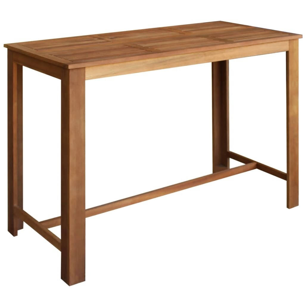 7 Pieces Solid Acacia Wood Bar Table and Stool Set P7838