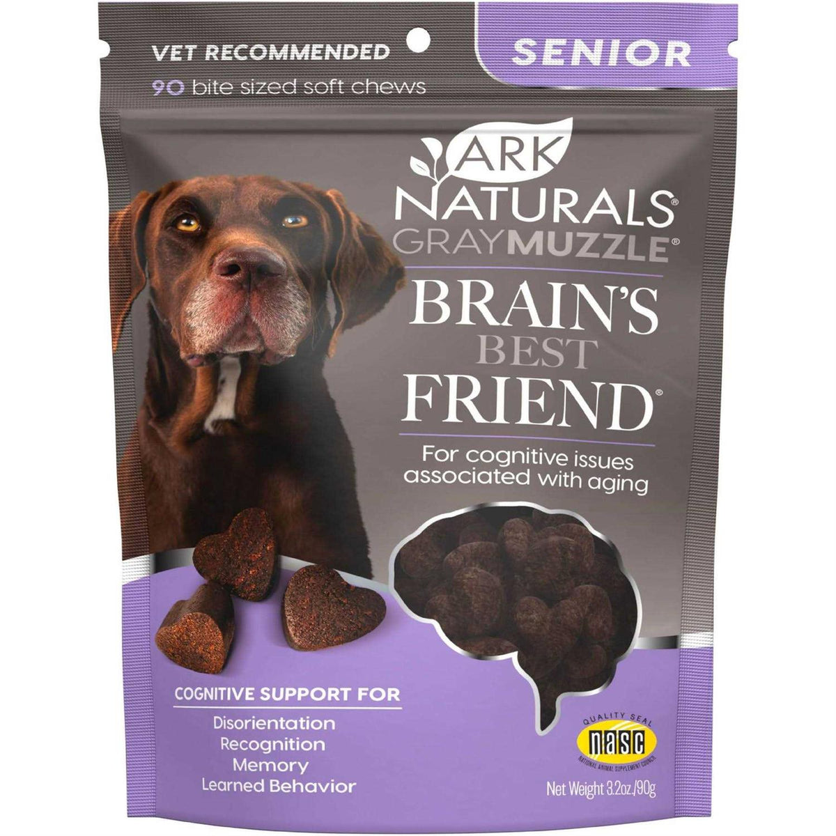 Gray Muzzle Brain's Best Friend Pet Supplies D9340