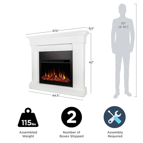 48" Slim Indoor Electric Fireplace with Mantel Y78540