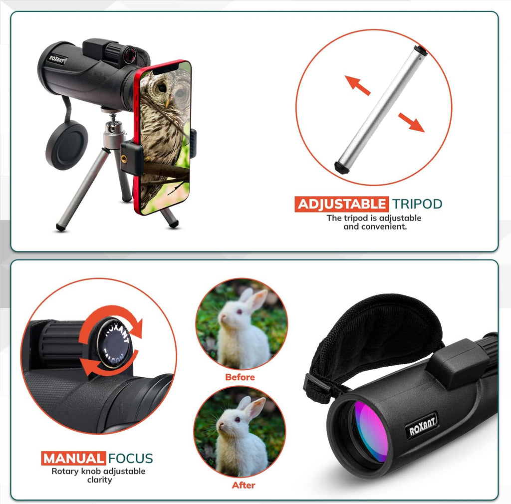 10x42 High Definition BAK4 Prism Monocular Telescope Z61529