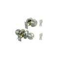 Stainless Steel Keyed Entry and Single Cylinder Deadbolt 6 Way Latch (Case of 2) U896401