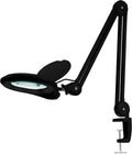 White 5 Inches Diameter Lens LED Magnifying Lamp with Clamp O58768