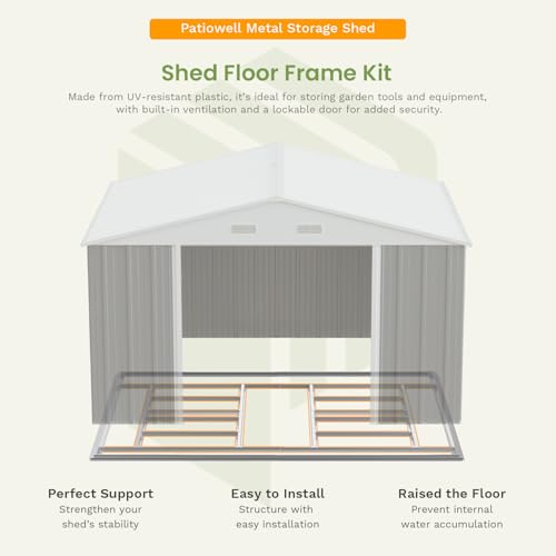 Brown Metal Outdoor Storage Shed I291720