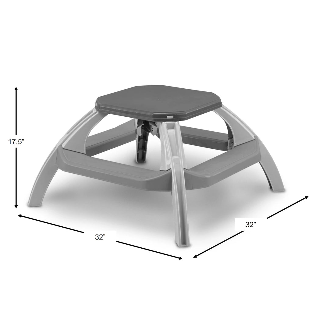 Kids Indoor Outdoor Picnic Table Seats 4 R720915