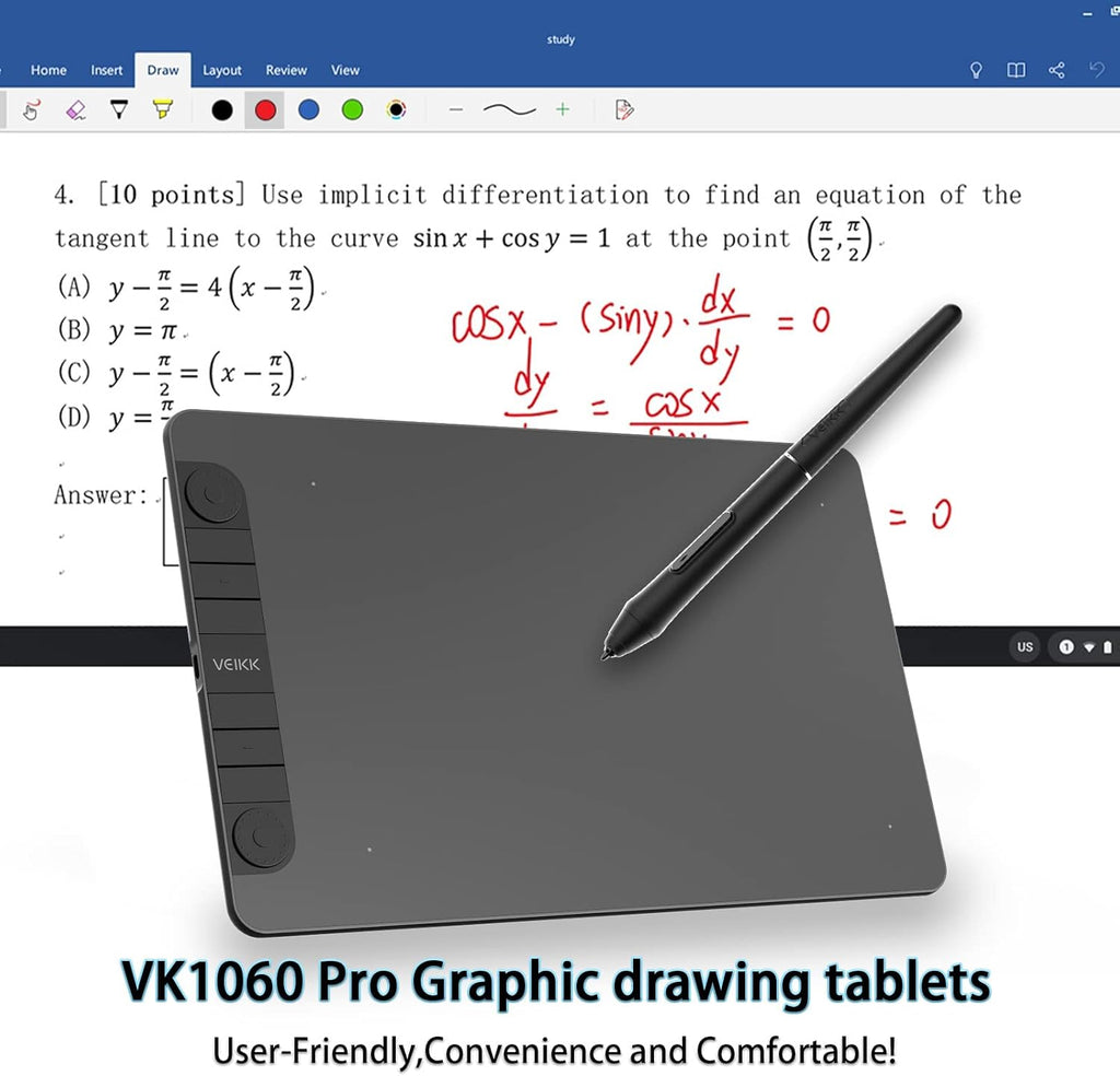 10 x 6 Inch Drawing Tablet with 8 Shortcut Keys H87892