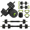 4-in-1 Adjustable Dumbbells Set 50lbs Q32980