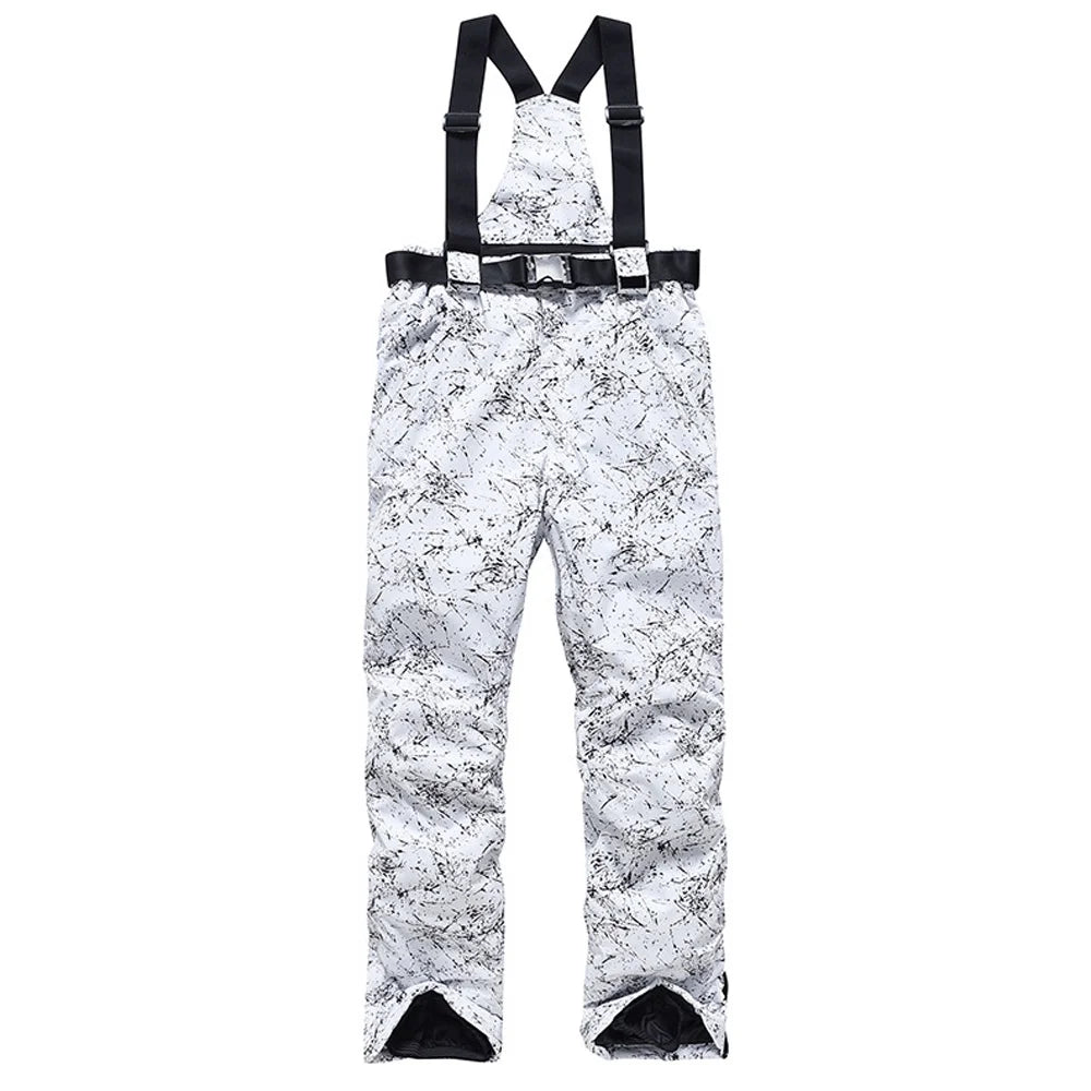 Waterproof Ski Pants with Adjustable Waist and Reinforced Knees J6218