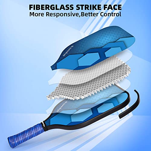 Set of 4 Pickleball Paddles with Balls and Bag A995