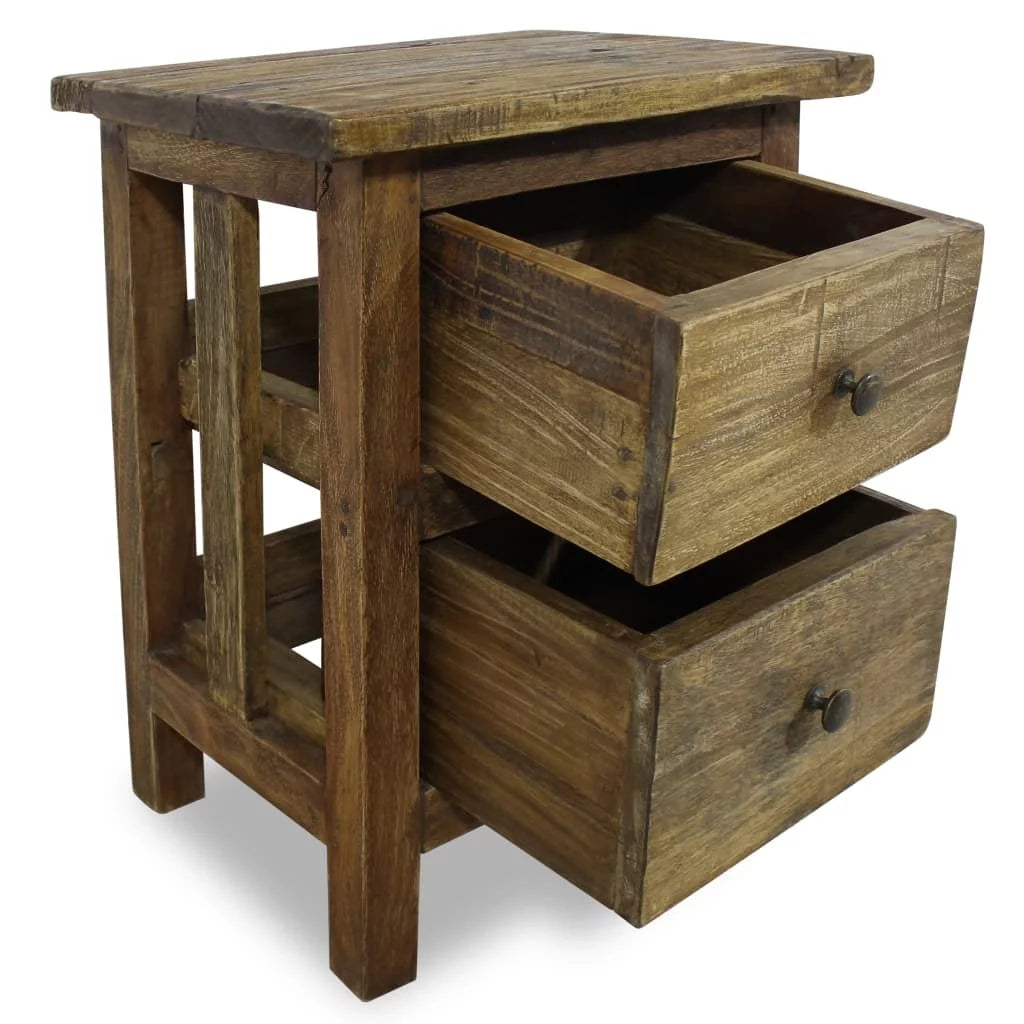 Solid Reclaimed Wood Nightstand Q896117