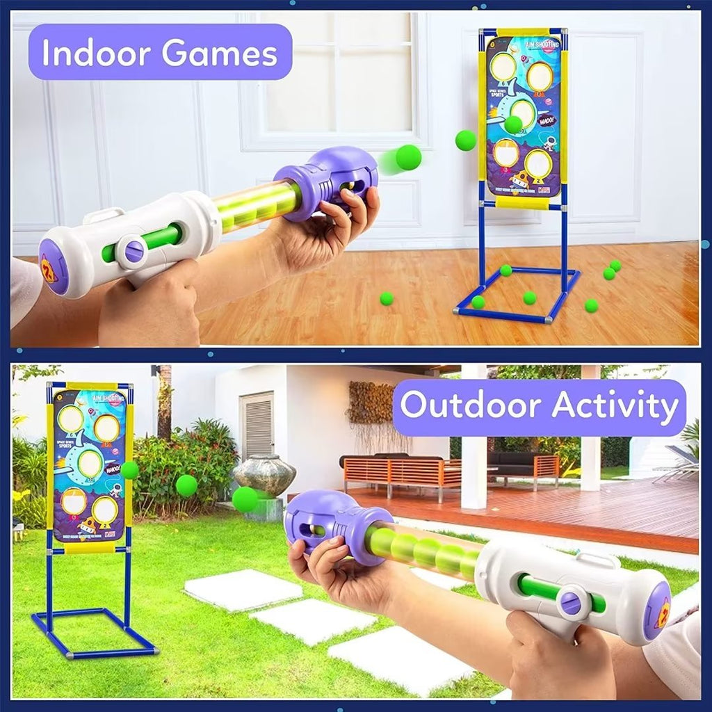 3 Packs Foam Ball Air Toy Guns with Shooting Target 48 Foam Balls P1250