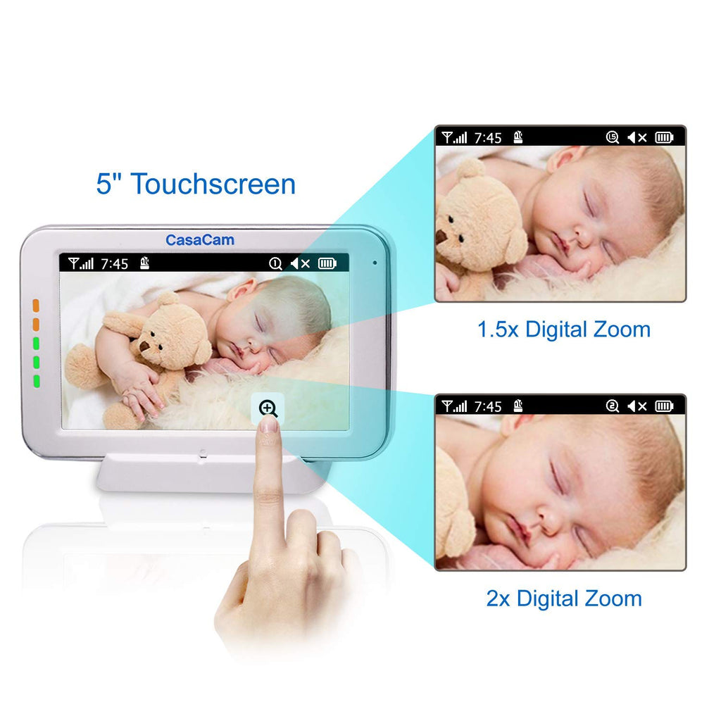 Video Baby Monitor with 5 Touchscreen and Pan & Tilt Camera Z134642