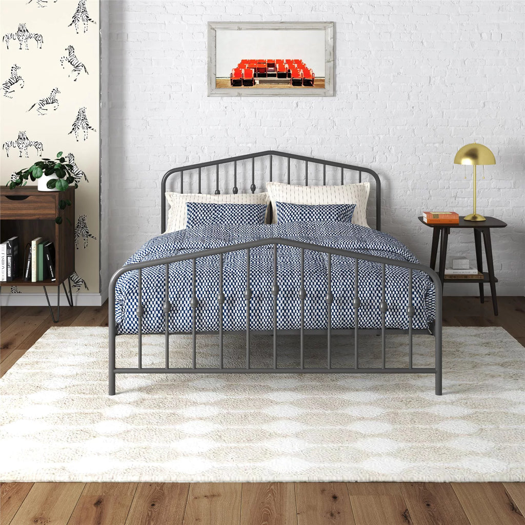 Queen Black Metal Bed E52928