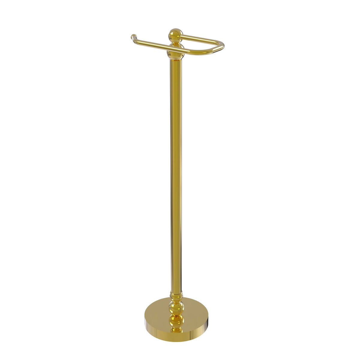 Polished Brass Free Standing Toilet Tissue Stand X2166