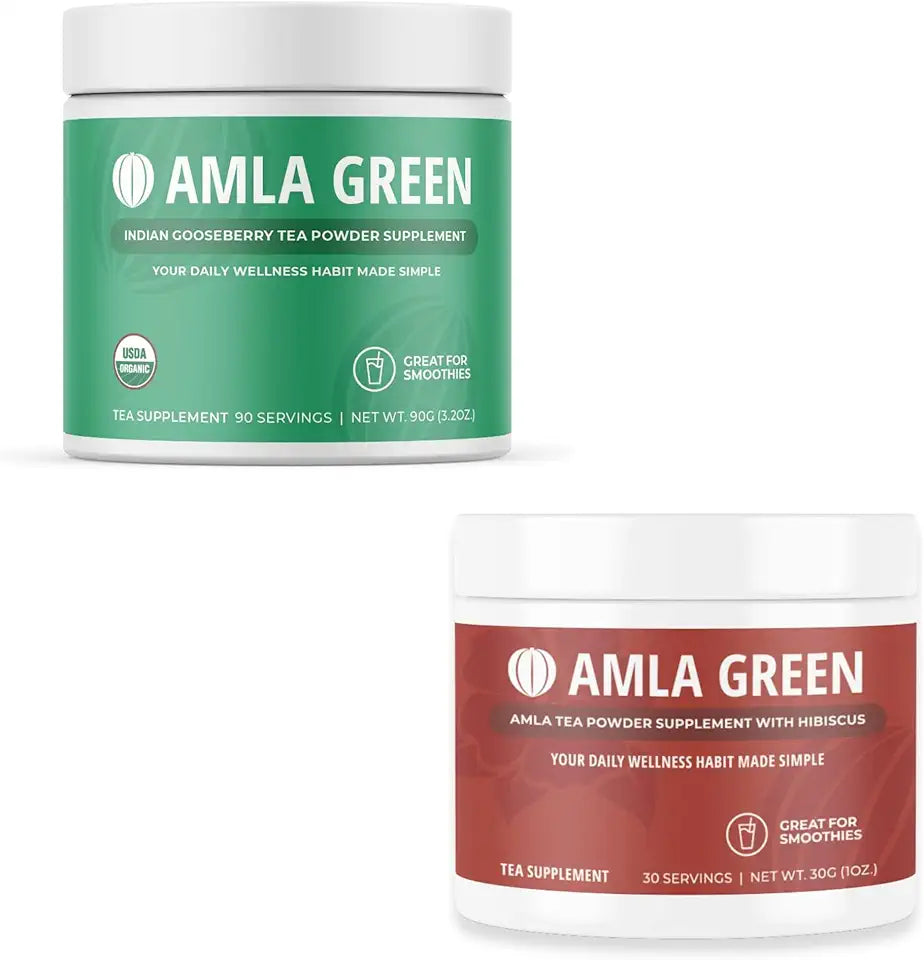Organic Vegan Amla Powder & Green Tea Supplement E330