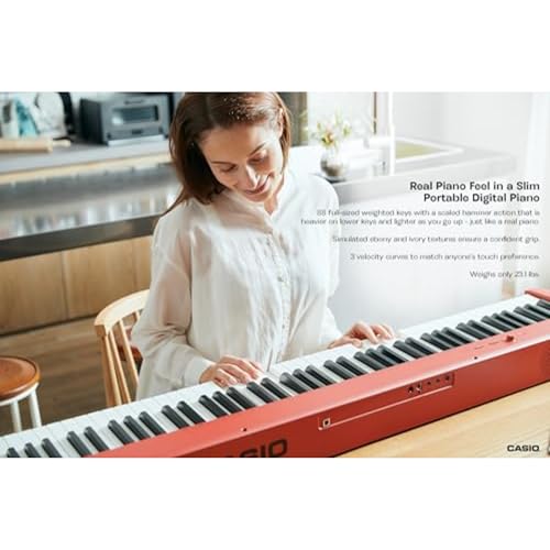 88-Key Weighted Digital Piano with Scaled Hammer Action Keyboard O3258